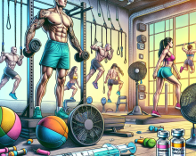 Inyección de estanozolol y entrenamiento de circuito