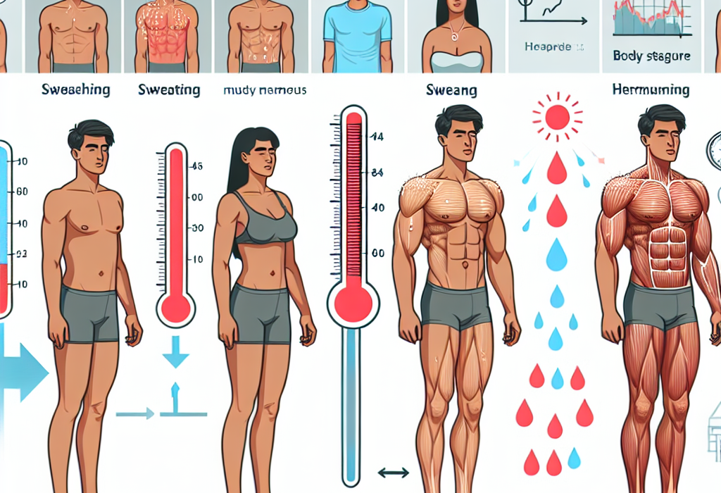 Cómo afecta Preparativos para ganar masa muscular a la sudoración y termorregulación