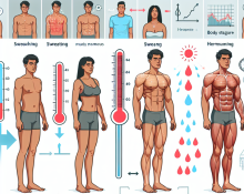 Cómo afecta Preparativos para ganar masa muscular a la sudoración y termorregulación