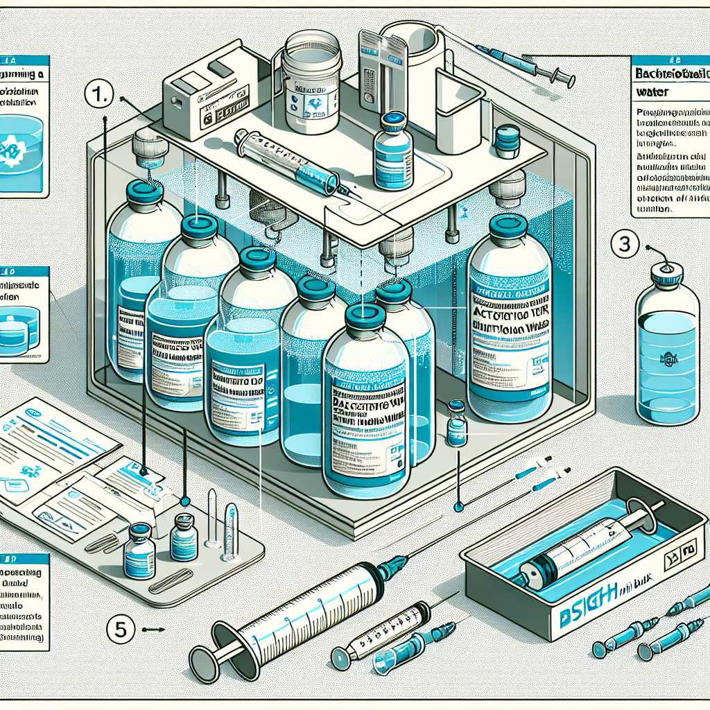 Cómo programar un mini bulk con Agua bacteriostática para inyección