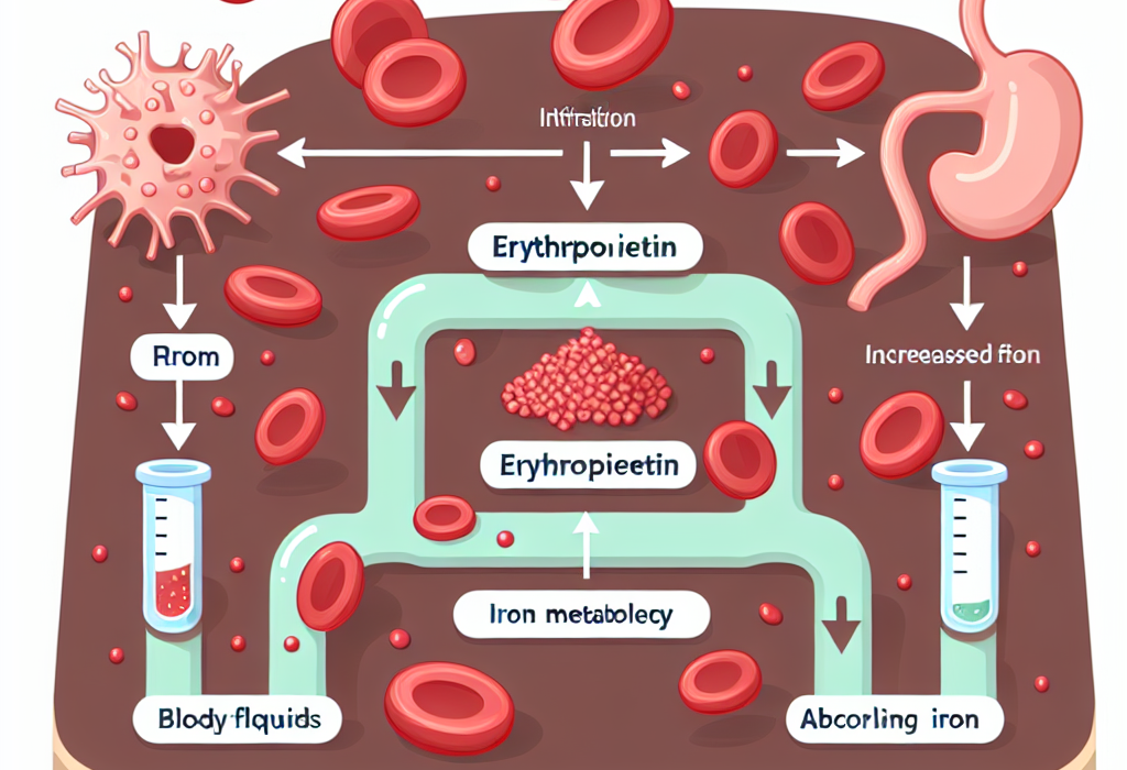 Cómo afecta Erythropoietin al metabolismo del hierro