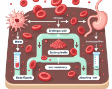 Cómo afecta Erythropoietin al metabolismo del hierro