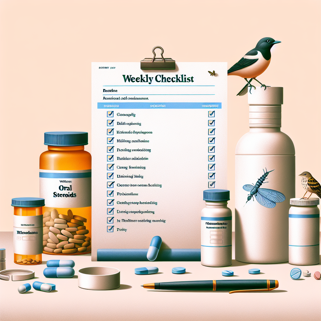 Esteroides orales y hábitos: checklist semanal